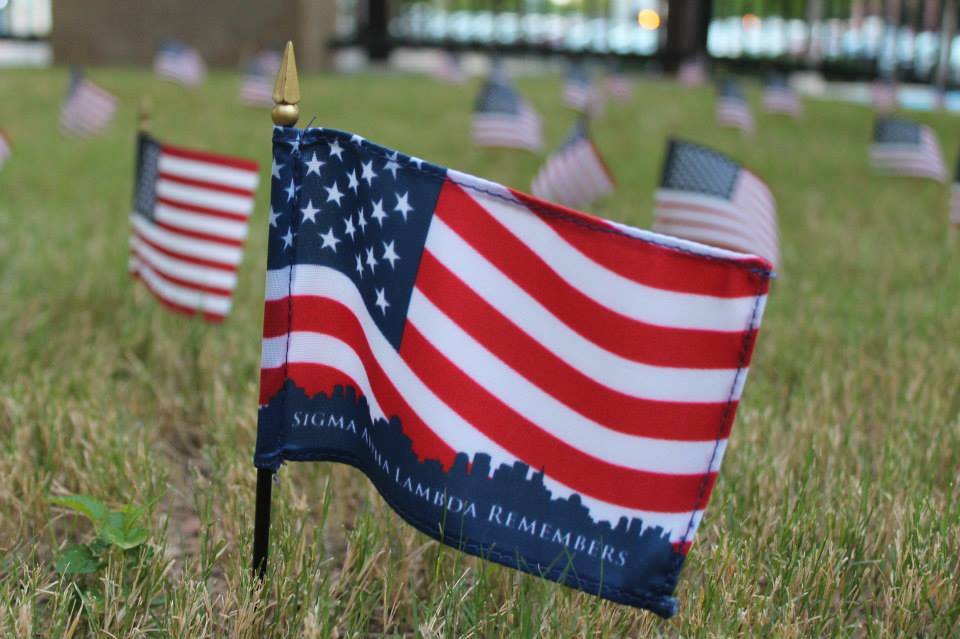 9-11 Memorial Flag Event - Sigma Alpha Lambda